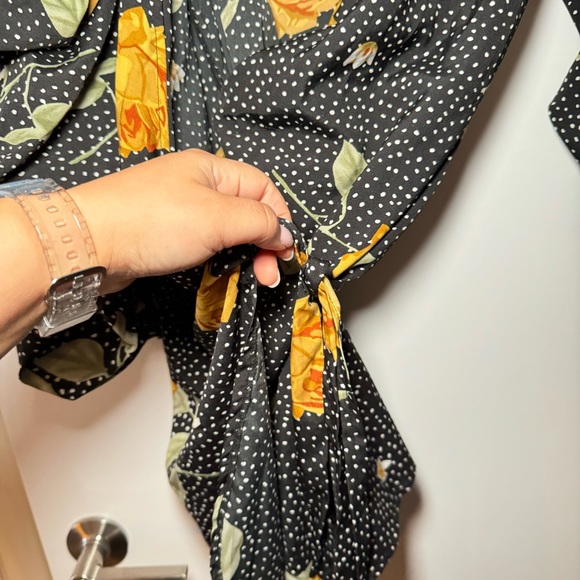 Floral Print Wrap Dress Boohoo - Picture 6 of 10